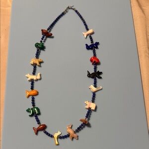 Authentic Zuni fetish necklace